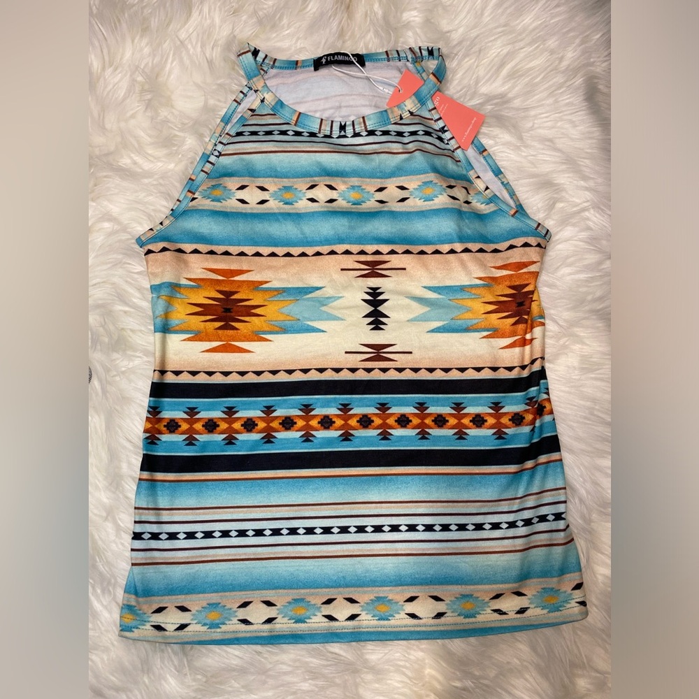 Aztec Print Top